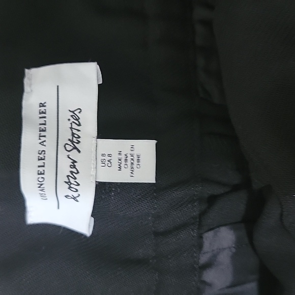 & Other Stories belted high rise tie bottom wool blend pants Sz 8 - Picture 6 of 10